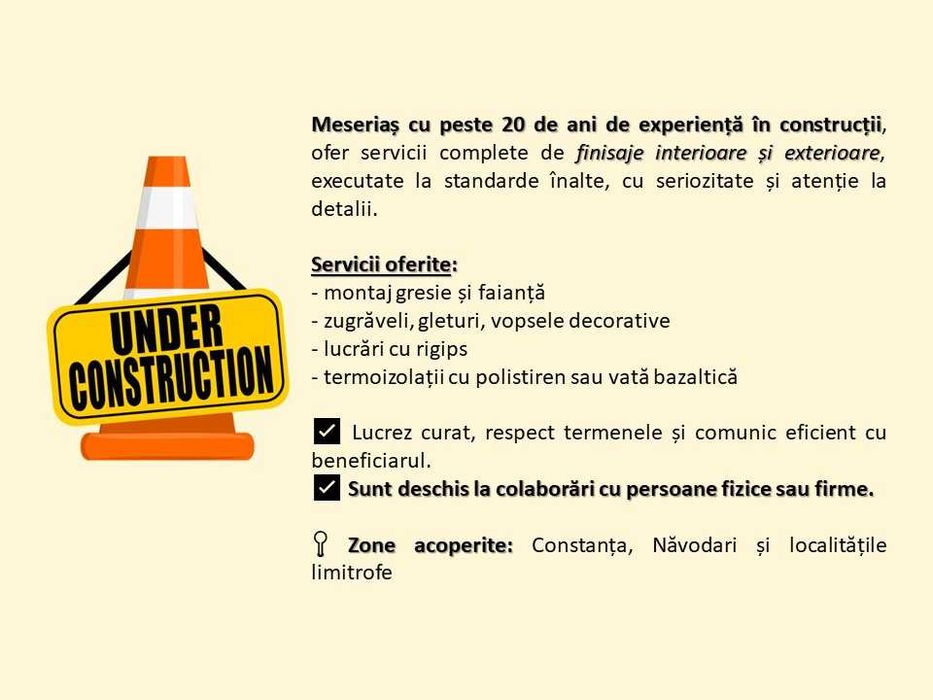 Finisaje interioare, exterioare (și termoizolații)