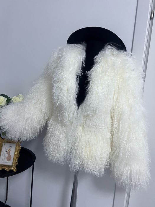 Blana 100% naturala de oaie mongoleza alba