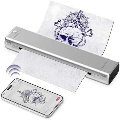 Нов Odaro Bluetooth Термален Принтер за Татуси Портативен Без Мастило