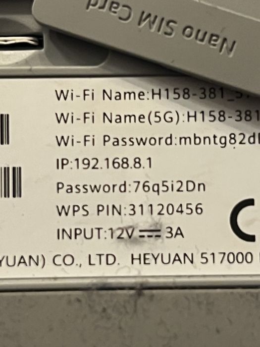 Router 5G , Brovi H158-381 , Zte MC888 Pro