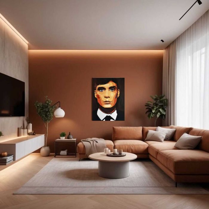 Tablou Thomas Shelby- Peaky Blinders acrilice pe panza 50x70