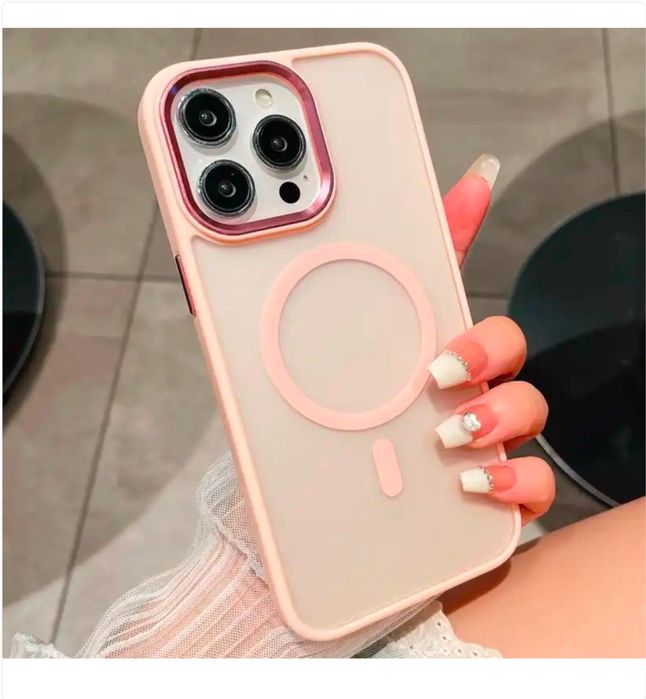 Iphone 14/15/16/17/PRO/MAX/PLUS Husa Magsafe Spate Mat Magnetic Inside