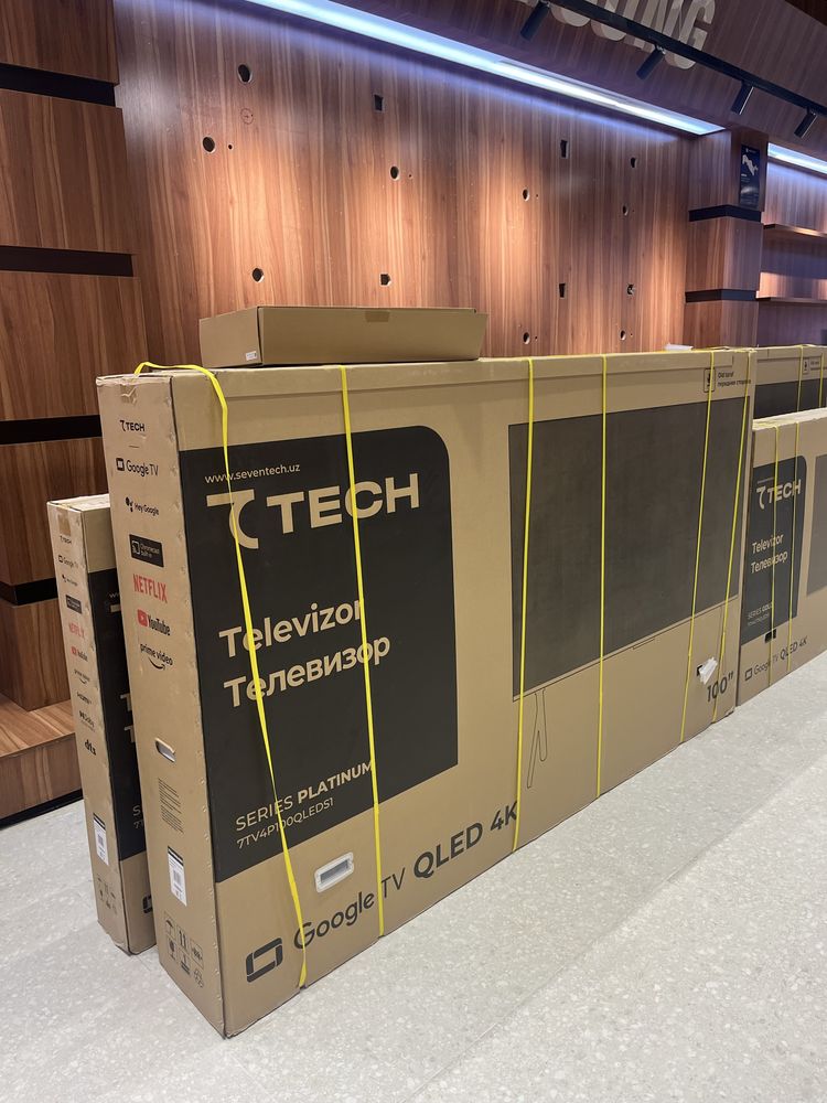 Телевизоры 7TECH от 43 до 100 ТВ есть по