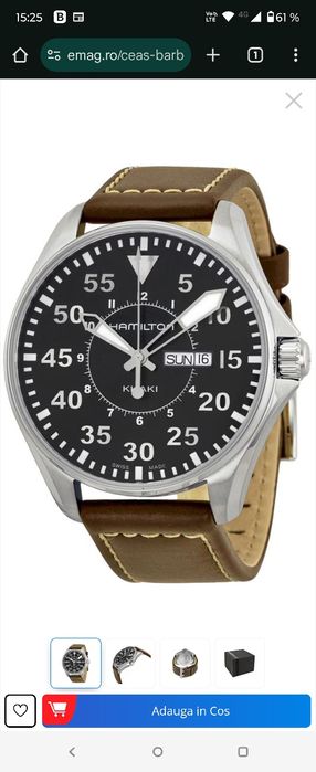 Ceas HAMILTON Khaki Aviation Pilot Day-date, original . Swiss Made