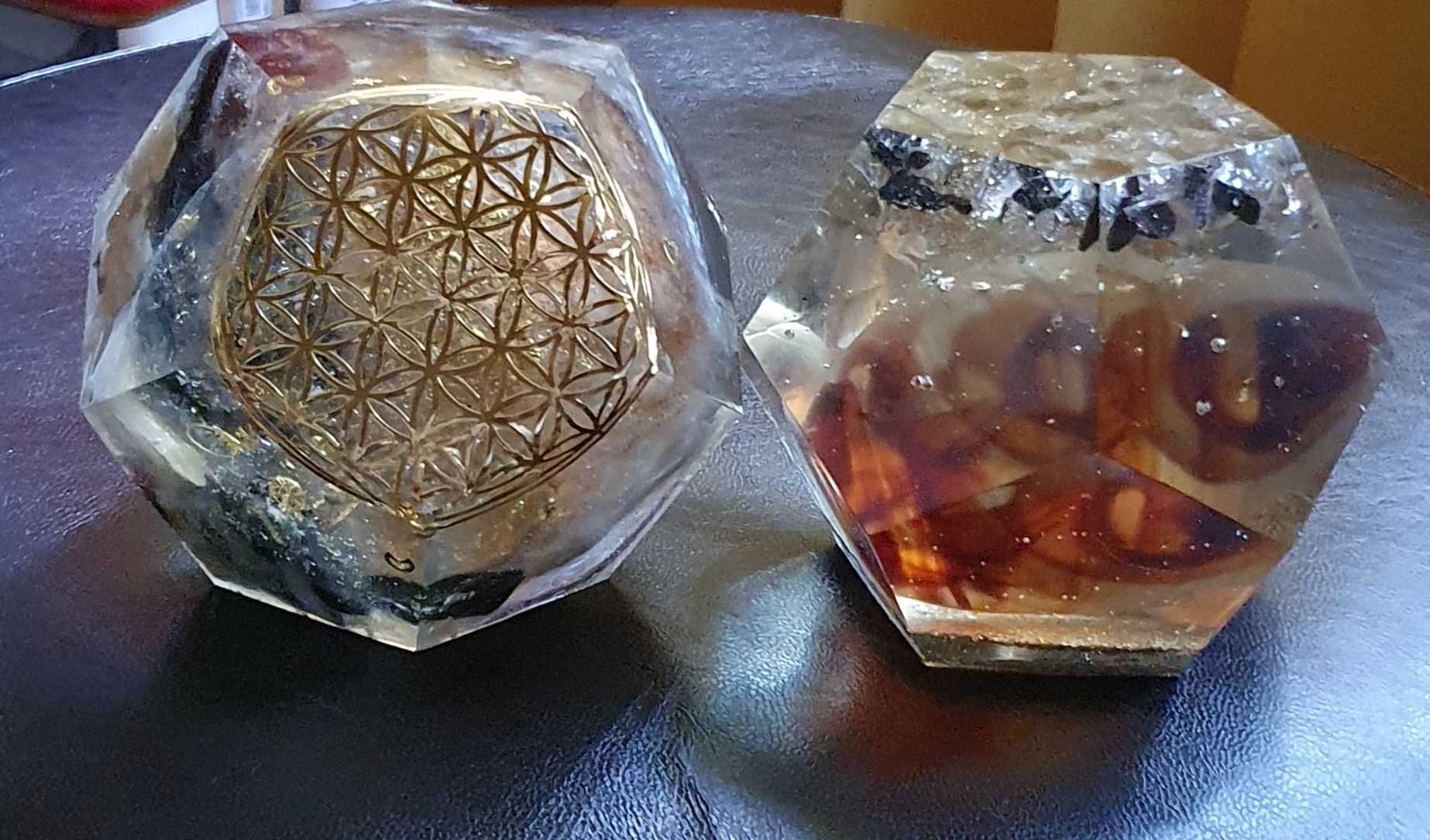 Sfera geometrica/ pentagon - orgon 4 inch, 10cm, handmade