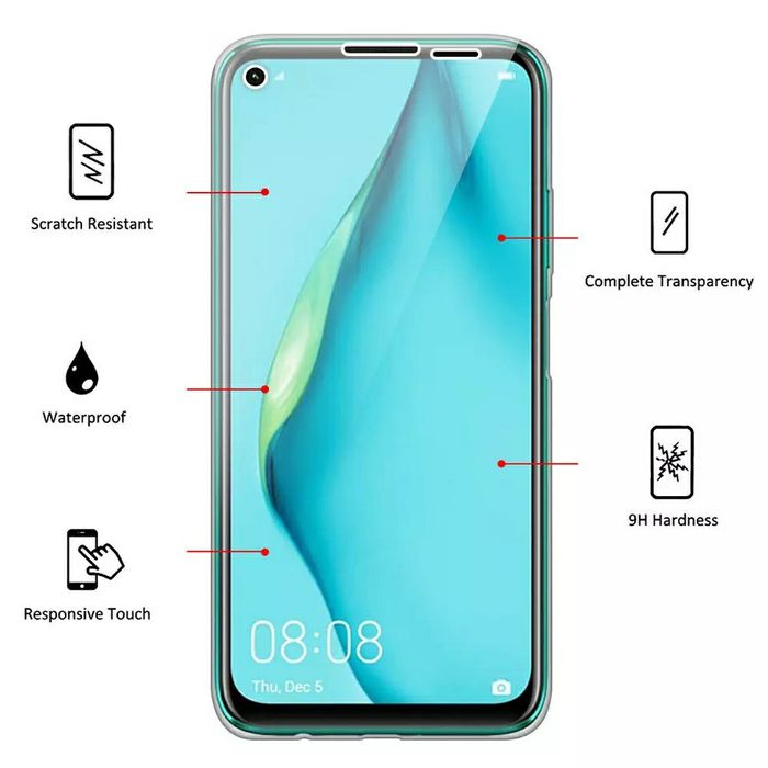 Прозрачен 360° градуса кейс Huawei P40 P30 Pro Lite Y6 Y7 2019 Mate