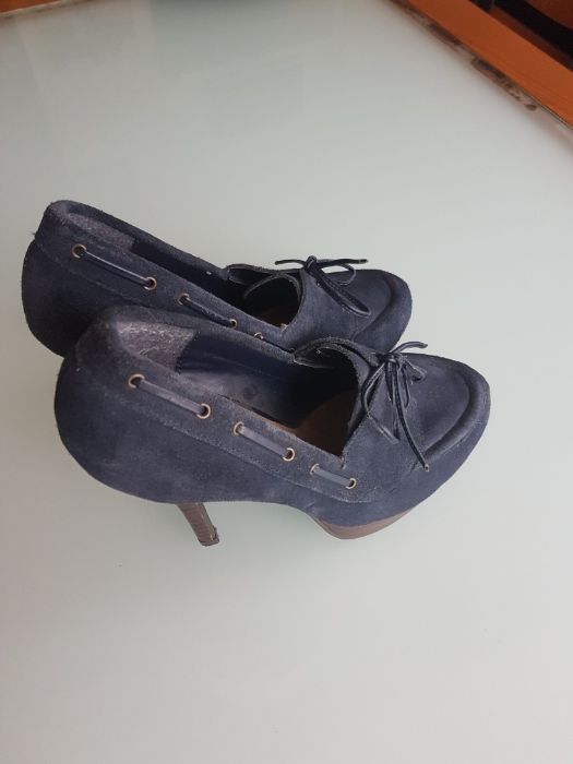 Елегантни дамски обувки Gorgeous с висок ток,номер 38.Естествен велур.