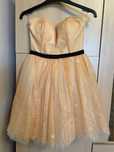 Rochie cu corset, tul si dantela chantilly, xs