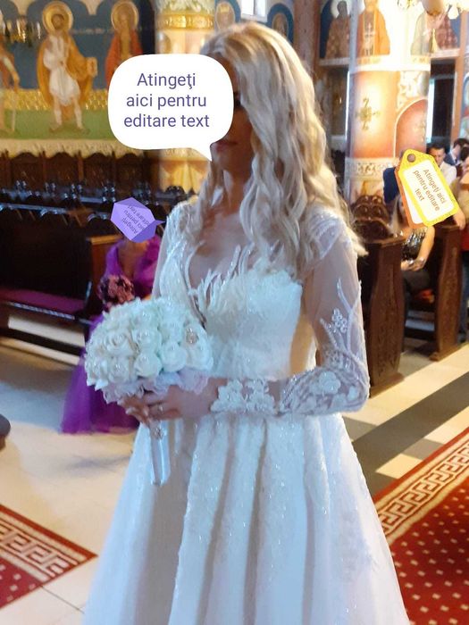 Rochie de mireasa unicat-model regal