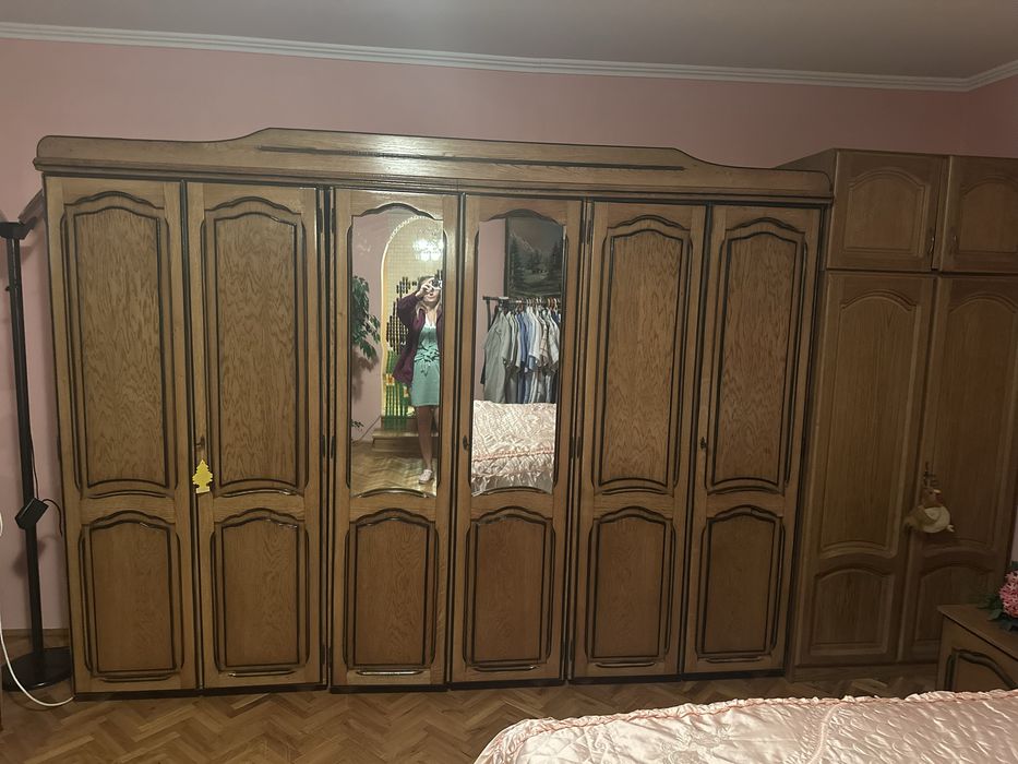 Dulap de dormitor din lemn de stejar, stil rustic!