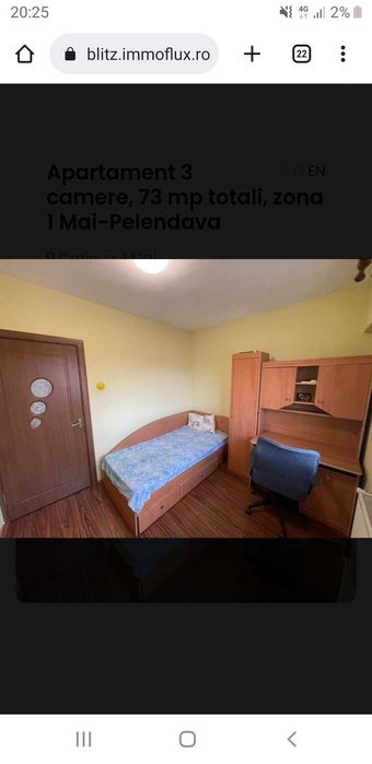 Vând  apartament cu 3 camere,decomandat ,zona 1Mai
