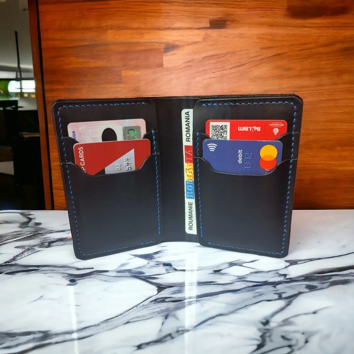 Portofel Barbati din Piele Lucrat Manual