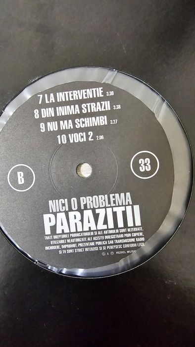 Album Vinyl  Paraziții "NICI O PROBLEMA"
