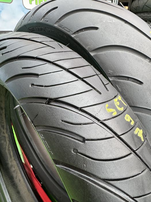 Set anvelope Moto 120 70 17 si 180 55 17 Michelin Road3 Cauciuc set97