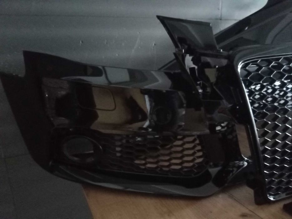 Bara Aripa Grila Fata Audi A4 B8 2007-2012 LY9B/LZ9Y Negru