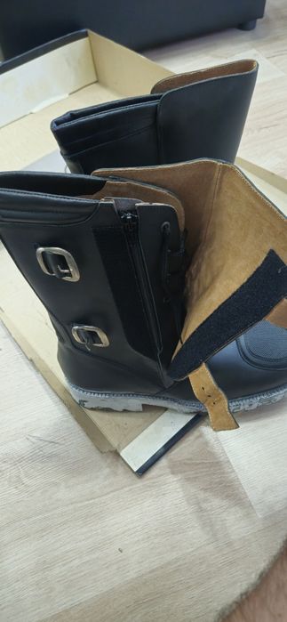 Кожени мото ботуши