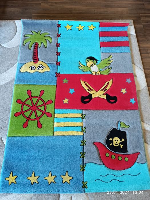 Covor Tulipo120x170, pt camera de copii cu desen pirați