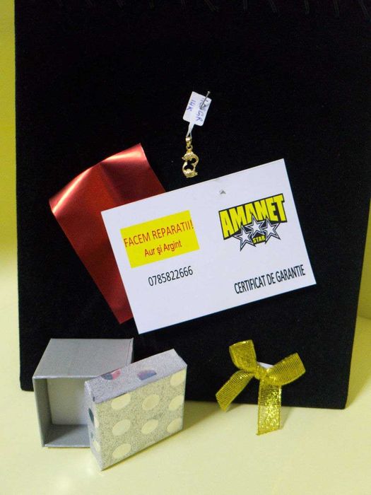 Pandantiv zodia pesti 1.02gr 14k (m2)staramanet