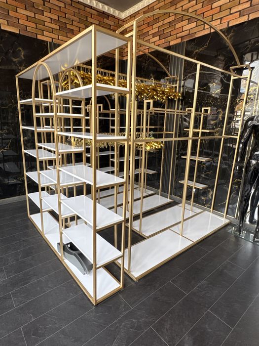 Магазин учун стеллаж полка лофт hi tech