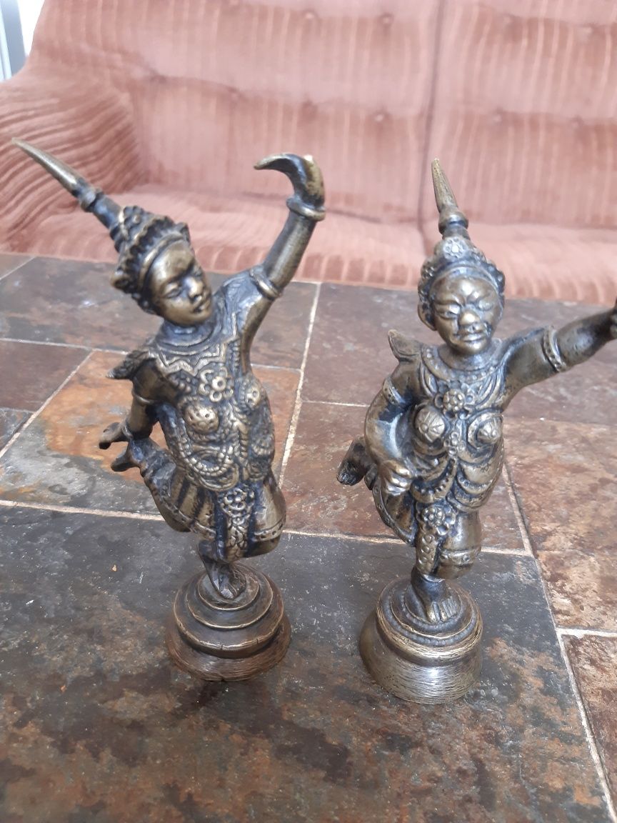 Statuete Artdeco dansatoare China din metal bronz
