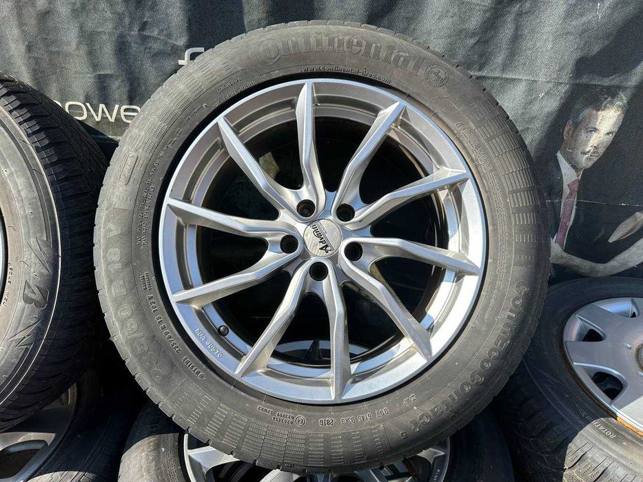 Jante R18 5x108 cu anvelope 235/60R18 103V Cash sau Rate