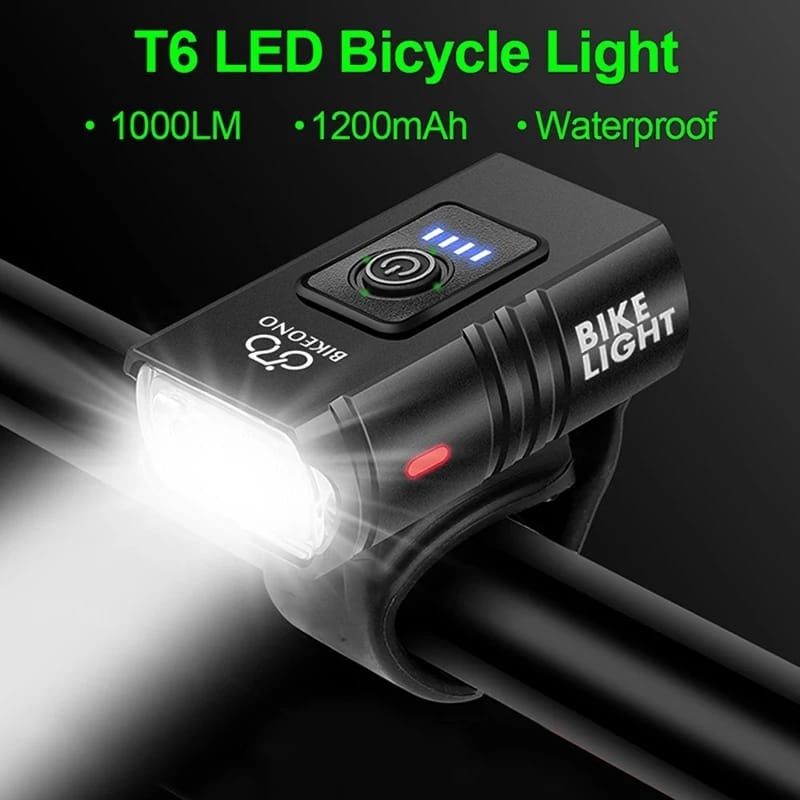 Lanterna bicicletă Flash Light led USB