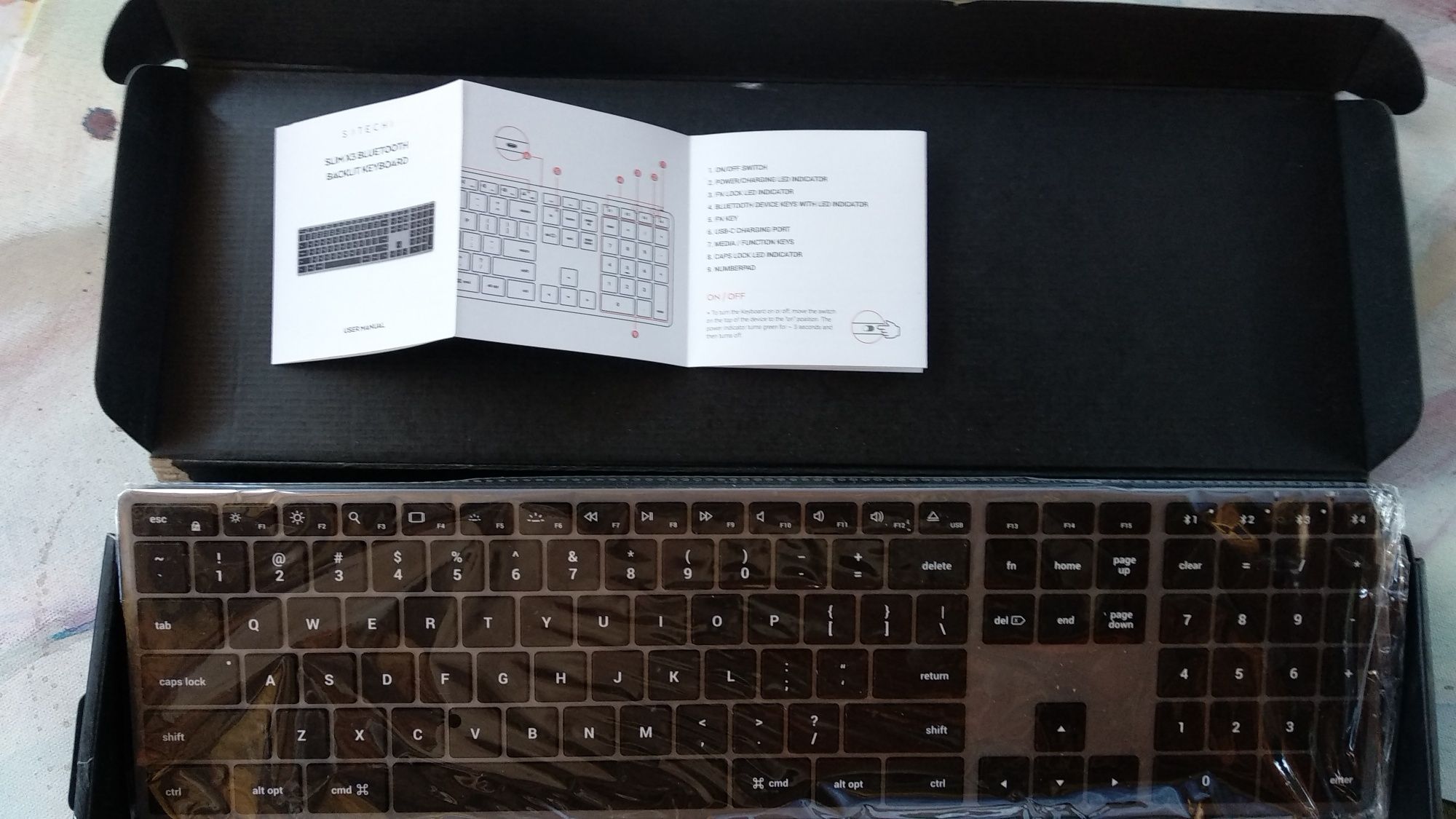 за части - SATECHI Slim X3 Bluetooth Backlit Keyboard US Space Grey