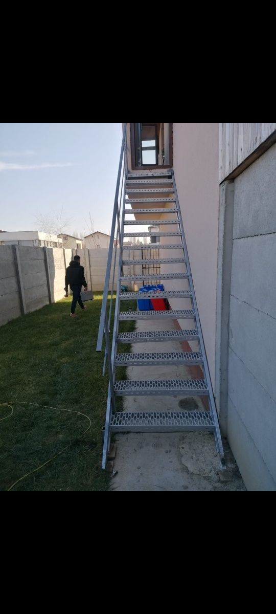 Scară zincată de exteriorConfectionam scarii metalice zincate exterioa