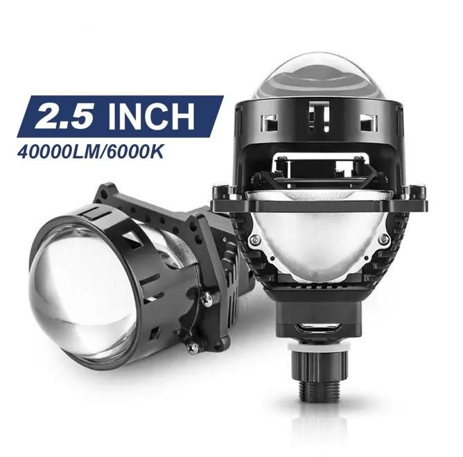 Лед лупи 2.5 inch - Bi LED лещи за фарове Проектор Лещи Hi/Lo Beam Авт
