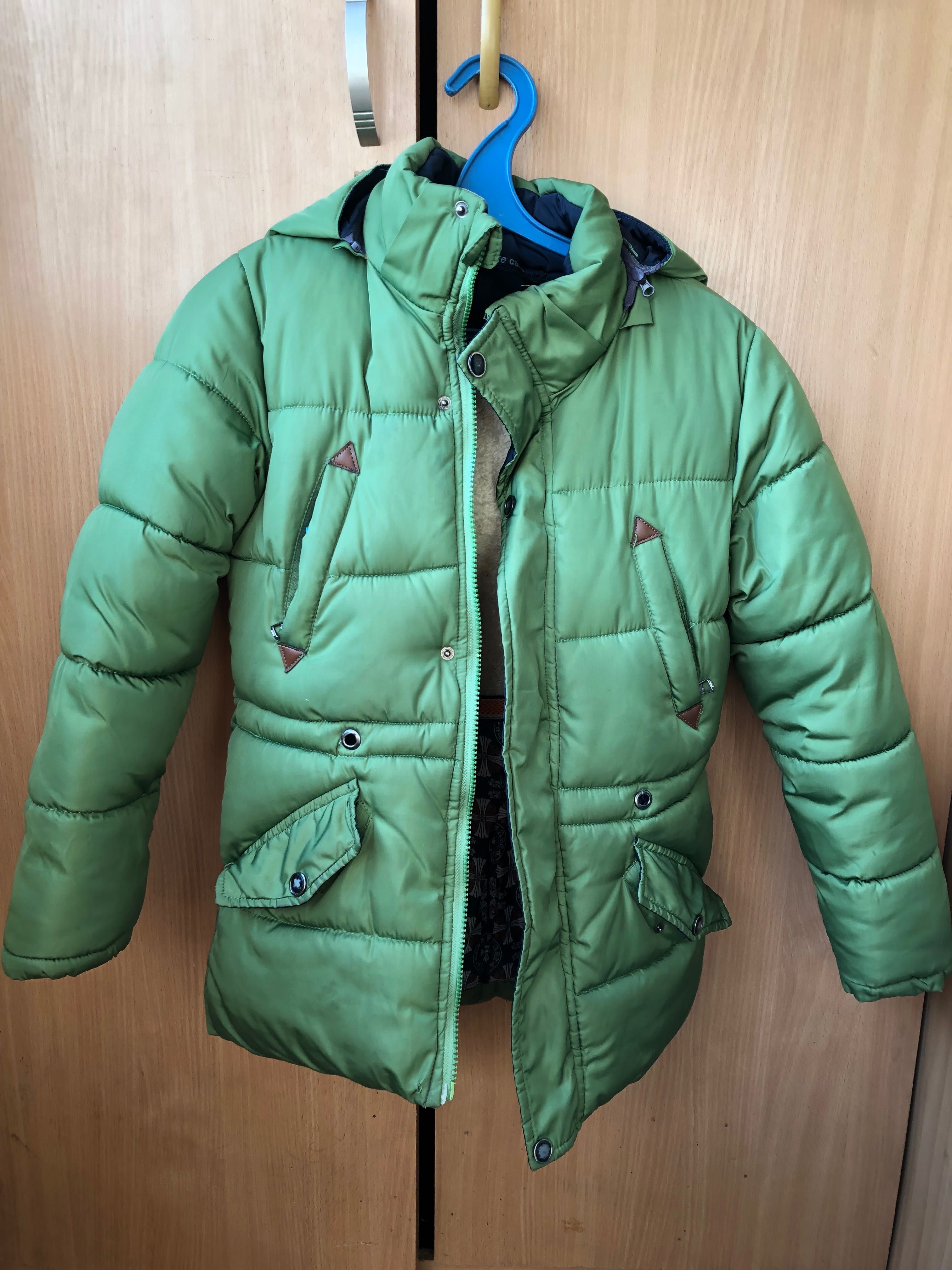 Зелёная куртка зимняя