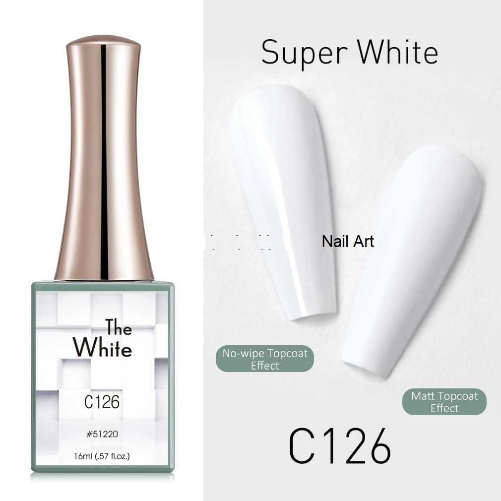 Canni Гел лак бяла серия -  White  – 16 ml