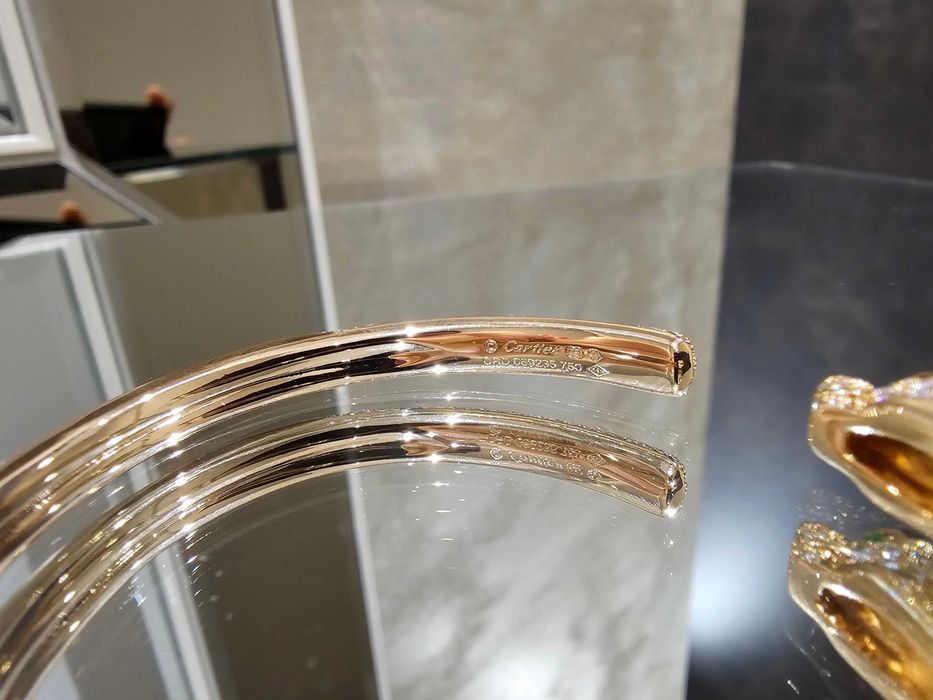 CARTIER Panthere de Cartier Rose Gold Diamonds Дамска Гривна