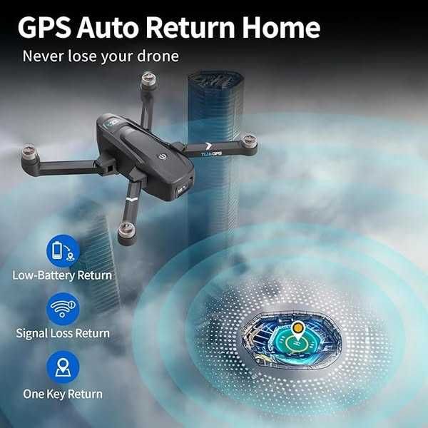 Dronă Toladrone TL16GPS cu cameră 4K, dronă cu GPS
