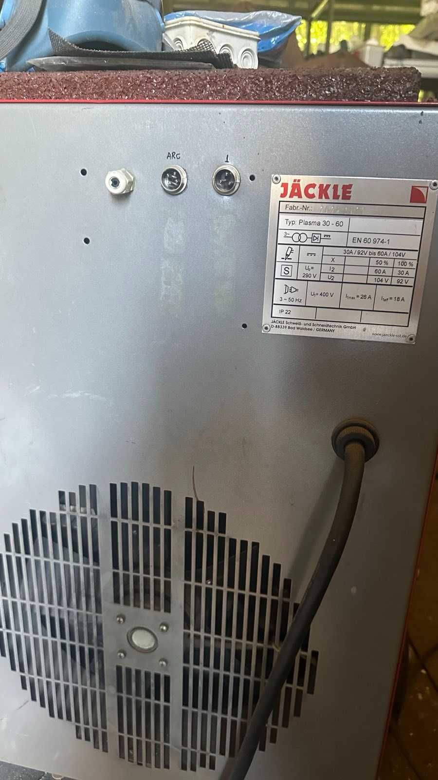 JACKLE Plasma 30-60 с въздушно охлаждане