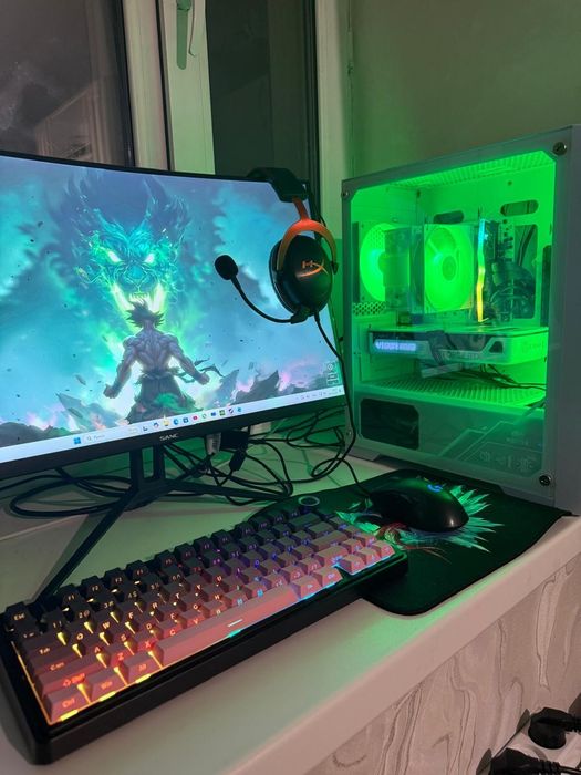 Заряженный игровой компьютер только собрал, RTX 5060 на Ryzen 7