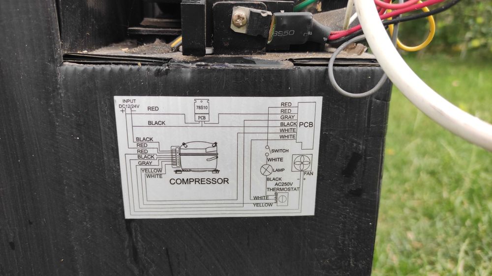 Frigider marca Waeco, model cu compresor cu alimentare la 12v.