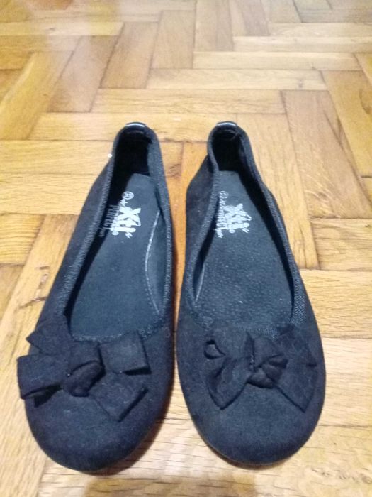 Детски официални черни пантофки