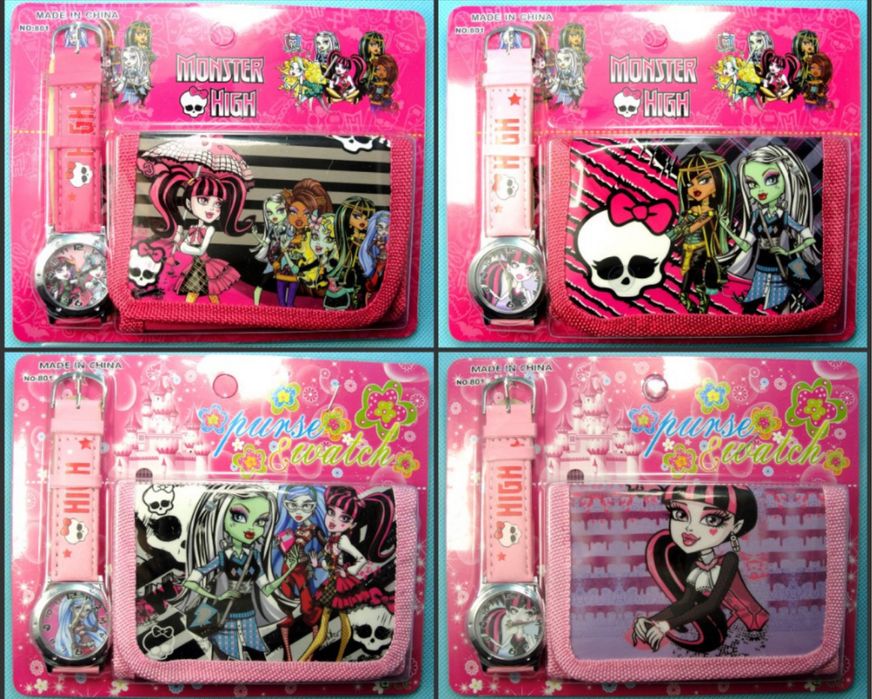Набор часы и кошелек Monster High