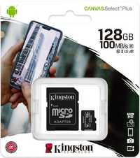Нова MicroSD 128GB - бърза карта памет Class 10 - запечатана