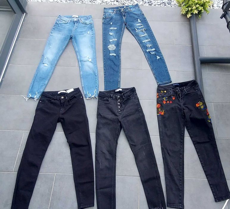 Blugi fete ZARA, marimea S, 36-38, pret 35 lei bucata