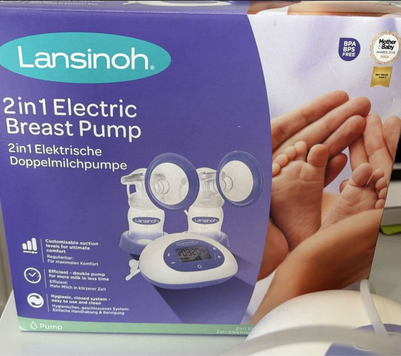 Pompa san electrica dubla Lansinoh 2 in 1