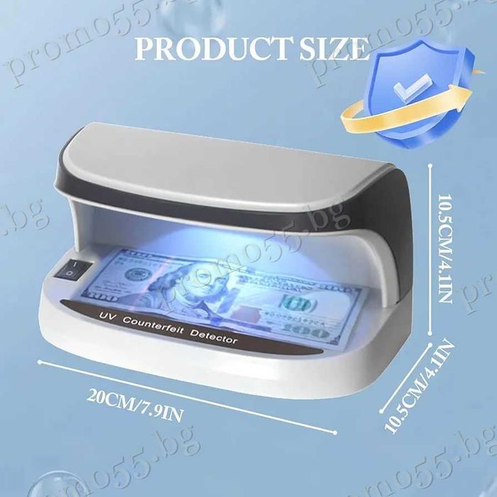 Преносима UV Лампа Детектор за Фалшиви Банкноти с Лед Светлина