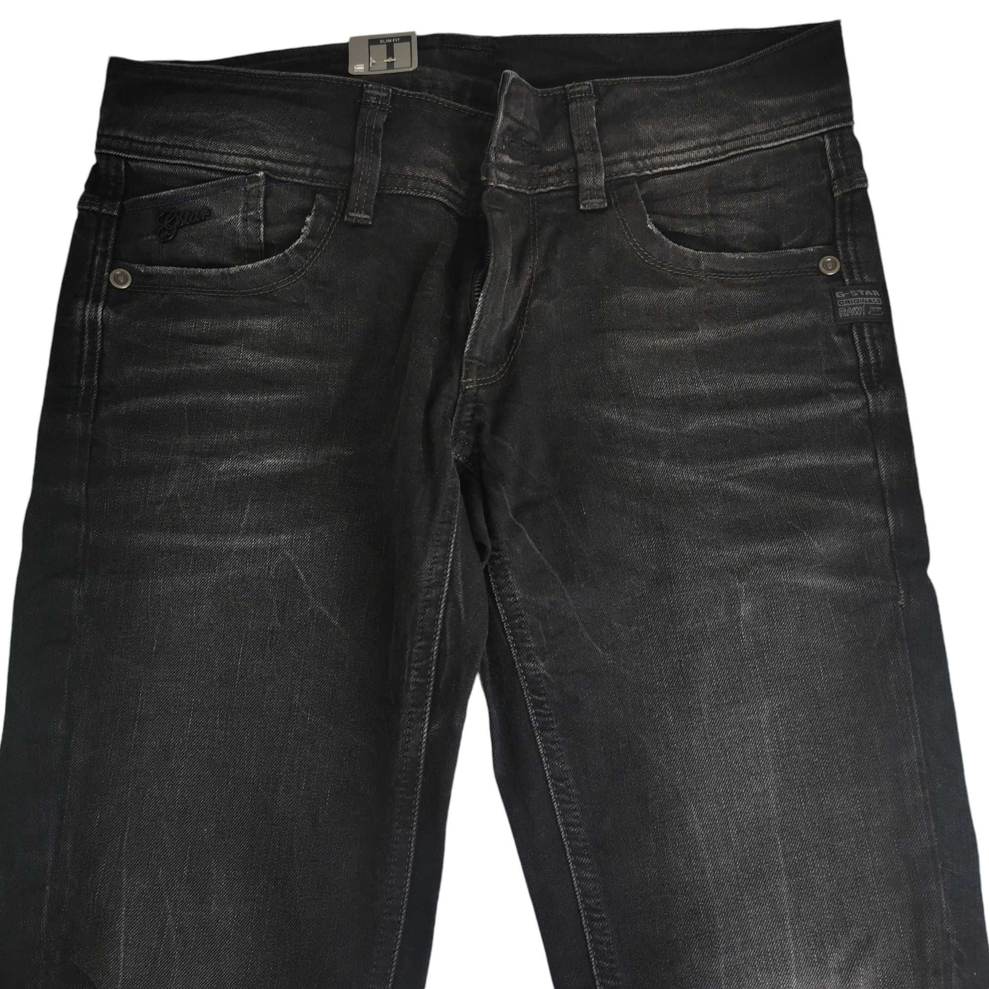 G-Star дамски дънки, черни, тесни, нови с етикет, номер 28, L2
