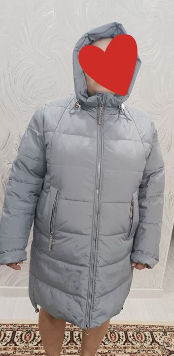 Женский куртка 56-58размер. Цвет хаки. Жап жаңа таза