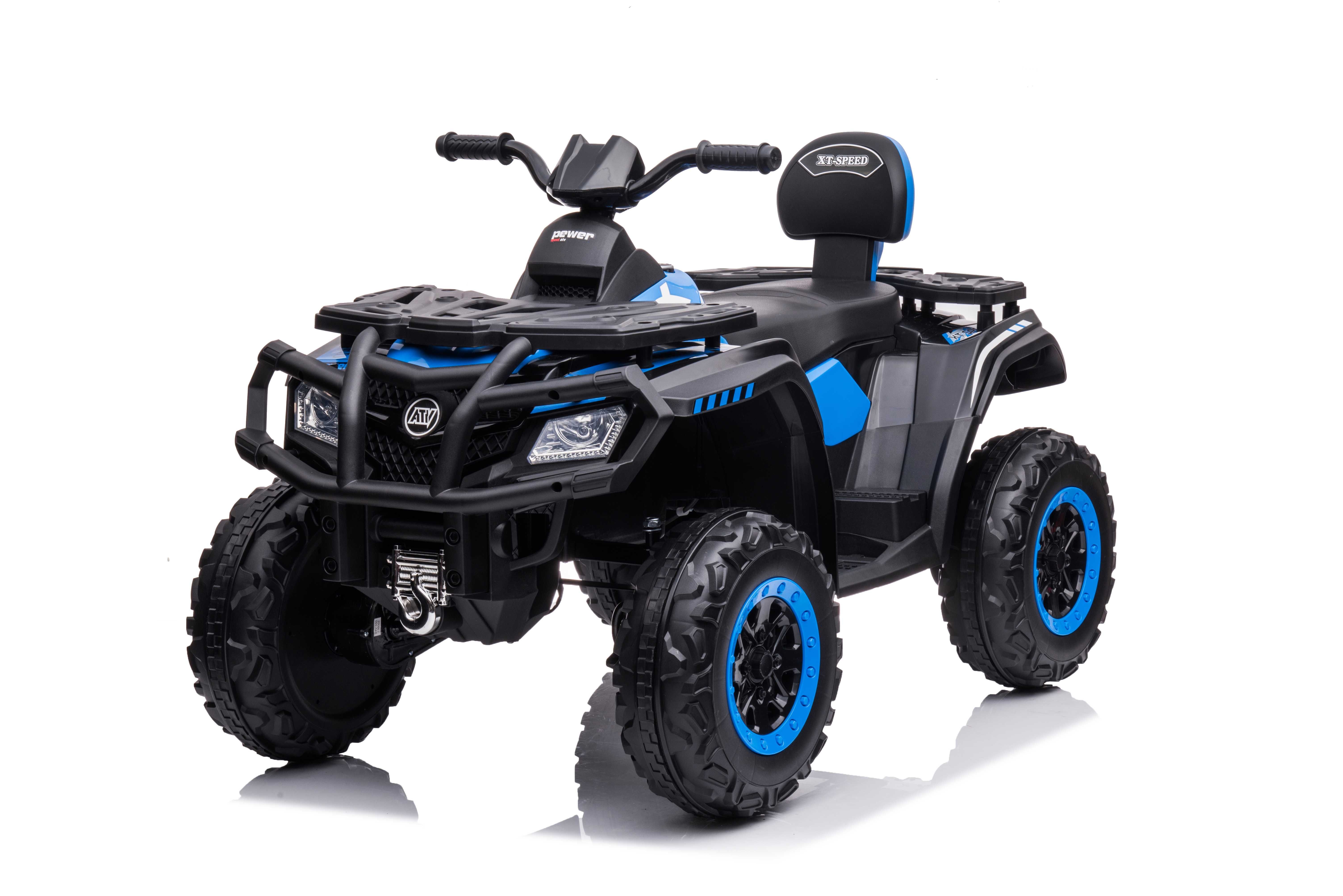 ATV electric Kinderauto BJX615 2x 50W 12V 7Ah cu scaun tapitat Blue