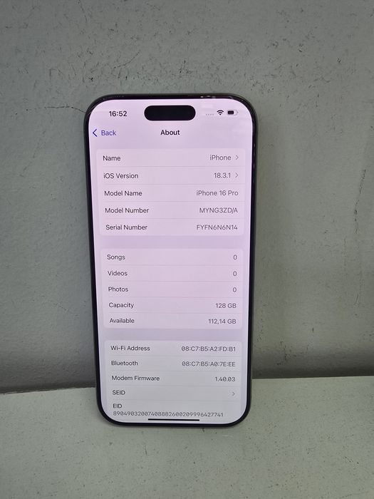 Apple Iphone 16 Pro 128GB