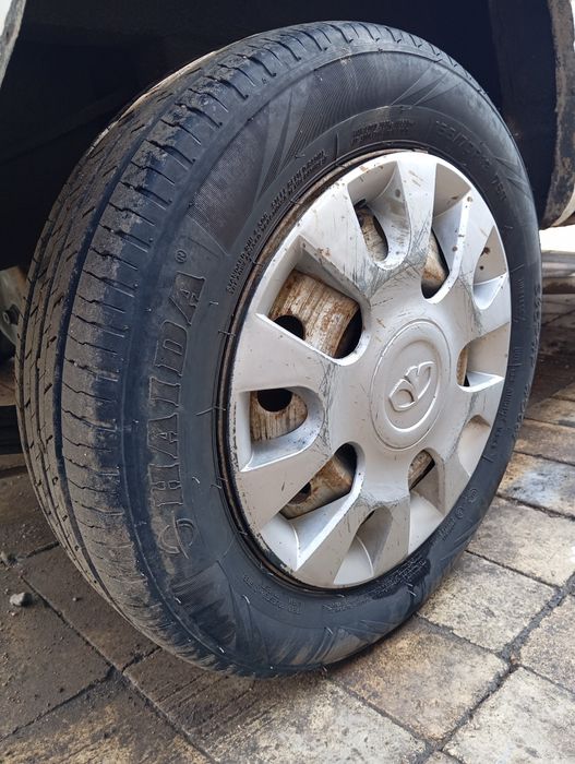 Продам шины с дисками на Матиз, Дамас, Тико