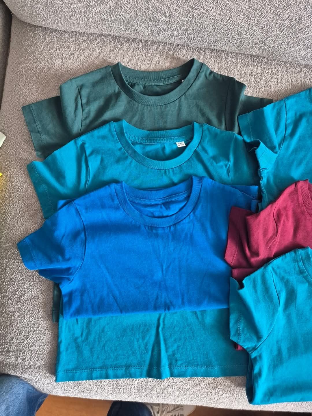 Lot tricouri bumbac organic noi mar 3/4 ani