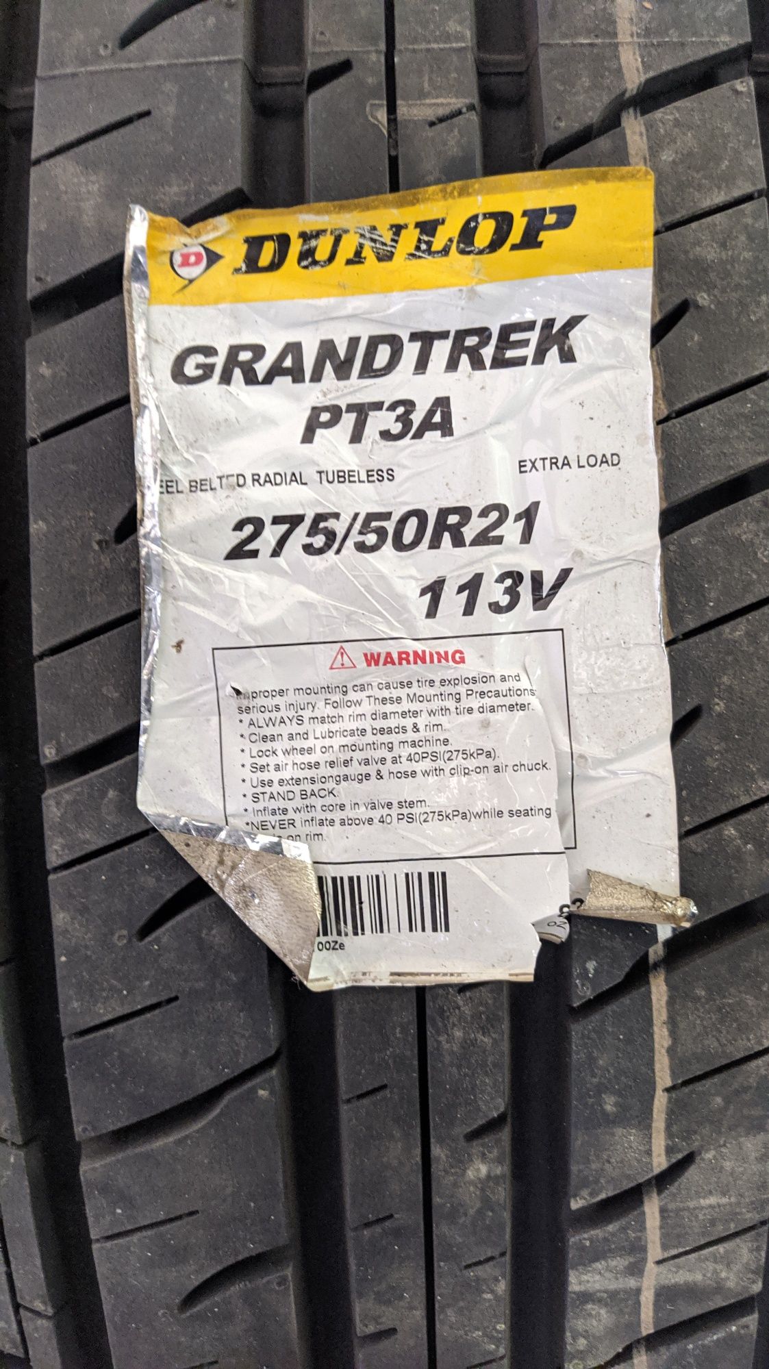 275/50R21 Dunlop Grandtrek PT3A