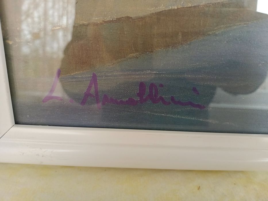 Tablou peisaj mediteranean din Italia